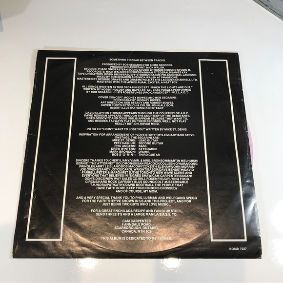 Bob Segarini Gotta Have Pop Canadian Artist Pink Marble Vinyl Record LP 1978 - Picture 10 of 10